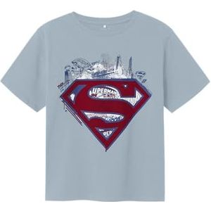 NAME IT Jongens Nkmjags Superman Nreg Ss Top Wab, Dusty Blue., 134-140