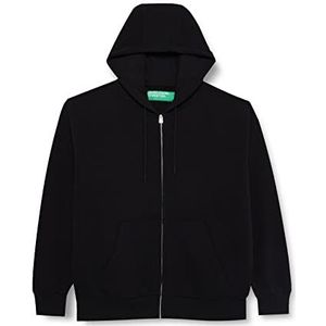 United Colors of Benetton Jas C/CAPP M/L 3J73U5006 sweatshirt met capuchon, zwart 100, M voor heren