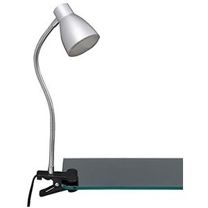 Briloner Leuchten Klemlamp, klemspot, klemlamp, led-printplaat, 3 watt, 200 lumen, flexibele arm, titaniumkleurig, kunststof, 3 W