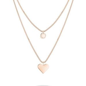 Liebeskind Berlin - LJ-1593-N-45 - Halsketting - Roségoud - 45 cm - Roestvrij staal