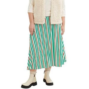 TOM TAILOR Dames Maxi-rok 1035964, 31120 - Multicolor Vertical Stripe, 48 Grote maten