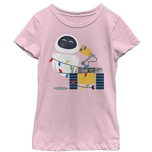 Disney Pixar Wall-E Eve Christmas Wrap Girls T-shirt, lichtroze, XS, roze, XS, roze, XS, Roze, XS