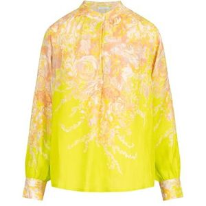 Mint & Mia Linnen damesblouse, Lime-multicolor, 42