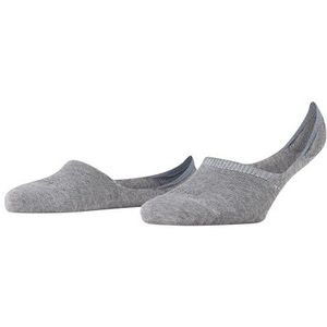 FALKE Step Invisible katoenen sokken voor dames, zwart-wit, vele andere kleuren, onzichtbaar zonder motief, ademend, High Cut 1 paar, grijs (Greymix 3399), 41/42 EU