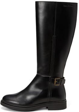 Marc O'Polo - Laarzen - Goud/Zwart - Leer - Blokhak