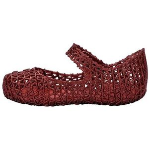 melissa - Ballerina's voor baby's, maten 21 tot 27 EU, veganistisch leer, Rood met glitter, 24 EU