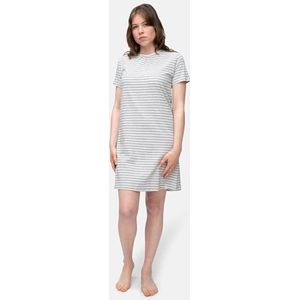 greenjama Dames linnen aandeel, GOTS-gecertificeerd nachthemd, ultramarine, 36, ultra marine, 36