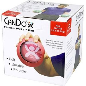 CanDo Kleine oefenbal - Cando gewicht bal, rood, 1,5 kg - alternatief voor halters