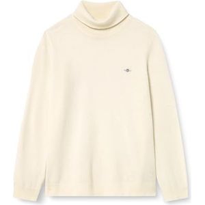 Extra fijne lamswol mix met rolnek, crème, 3XL