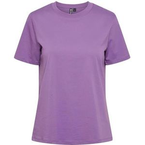 PIECES Pcria Ss Solid Tee Noos Bc T-shirt voor dames, Bellflower, S