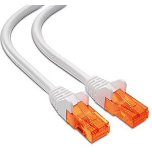 mumbi LAN-kabel 20m CAT 5e netwerkkabel CAT5e Ethernet kabel patchkabel RJ45 20 meter, wit