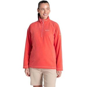 Craghoppers Miska V Half Zip Womens Fleece Jas, Diep kor, 38