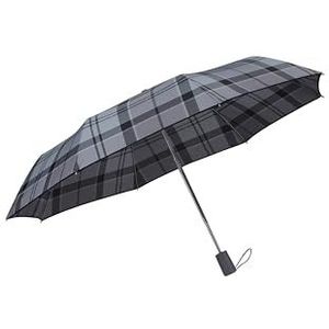 Samsonite Alu Drop S - Safe 3 Section Auto Open Close paraplu, 28,5 cm, zilver (Silver Grey Check), zilver (Silver Grey Check), paraplu's