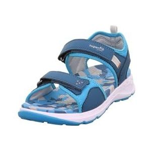 Superfit Criss Cross sandalen voor jongens, blauw turquoise 8010, 27 EU