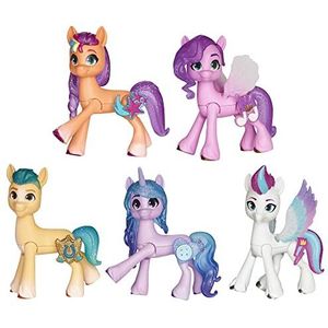 My Little Pony Mane 5 vriendschapsset, verzamelset met 5 ponyfiguren, cadeau voor kinderen vanaf 3 jaar