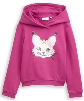 TOM TAILOR - Sweatshirt - Lichtroze - Met Capuchon - Normale Pasvorm