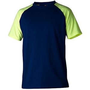 Top Swede 22511702109 Model 225 T-shirt met ronde hals, marine/geel, maat XXXL