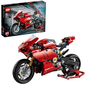 LEGO Technic Ducati Panigale V4 R Motorfiets, Exclusief Verzamel en Display Model, Geavanceerde Set voor Tieners, Cadeau voor Kinderen vanaf 10 jaar 42107