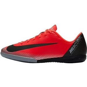 Nike Unisex Vaporx 12 Academy Gs Cr7 Ic voetbalschoenen voor kinderen, Bright Crimson Black Chroom., 32 EU
