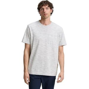Tom Tailor - T-shirt - Mêlee - Katoenmix - Regular Fit - Logopatch