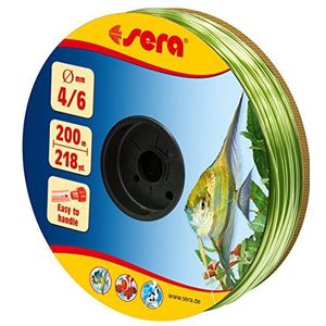 sera 4/6 slang groen 200 m - luchtslang voor aquarium - flexibele luchtpompslangen met 4/6 mm diameter (binnen/buiten)