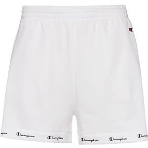 Champion Legacy American Classics Powerblend Terry High Waist Regular Shorts, wit, L voor dames