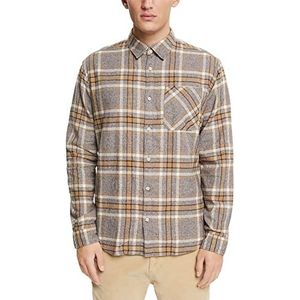 ESPRIT Heren 102EE2F302 overhemd, 200/DARK Brown, XXL