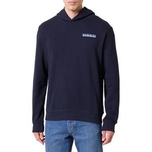 Napapijri Baley Hoodie Blue Marine, Blauw, L