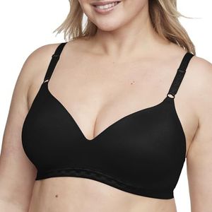 Warners Womens Cloud 9 Draadloze Contour BH, Rijk Zwart, 80A