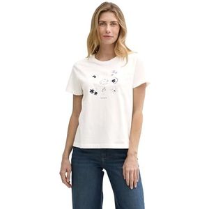 TOM TAILOR T-shirt voor dames, 10320, zacht helder wit, XL