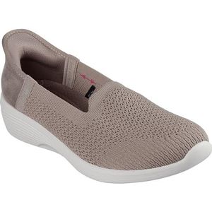 Skechers Modern Comfort Women's Women's Arya-Sweet Voice Hands Free Slip-Ins Loafer Flat, Taupe, 7.5