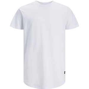JACK & JONES Jjenoa Tee Ss Crew Neck Noos T-Shirt heren,White/Fit: Rey,L