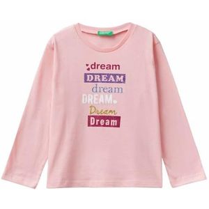 United Colors of Benetton T-shirt voor meisjes en meisjes, oudroze 03z, 3 jaar
