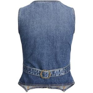 Jack & Jones - Jxfaiza - Gilet - Denim Bleu Médium