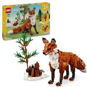 LEGO Creator 3in1 Bosdieren: Rode vos wordt uil of eekhoorn, Speelgoed Dieren en Slaapkamer Decoratie, Creatieve Hobby voor Kinderen, Cadeau voor Jongens en Meisjes vanaf 9 Jaar 31154
