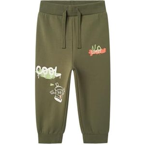 NAME IT Jongens Nmmnole Nreg Sweat Pant Box Bru Sweatbroek, diep lichen green, 98
