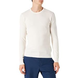 hackett limited Heren GMD Textured Crew Sweater, 814 ecru, S