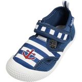 Playshoes - Waterschoenen - Blauw Maritiem - Antislip TPR-zool - Klittenbandsluiting