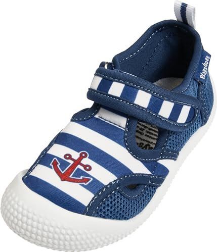 Playshoes - Waterschoenen - Blauw Maritiem - Antislip TPR-zool - Klittenbandsluiting