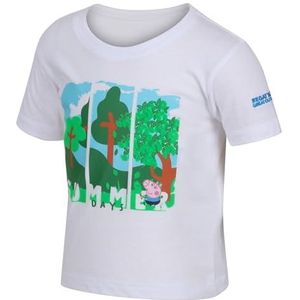 Regatta Peppa Tee T-shirt Uniseks kinderen, White Tree Peppa, 4 Jaren