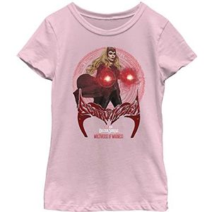 Marvel Little Big Dr. Strange in The Multiverse of Madness Her Hero Spell Girls T-shirt met korte mouwen, lichtroze, groot, roze, L, roze, L, Roze, L