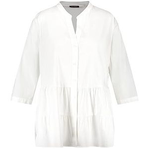 Samoon Dames 960991-29242 blouse, offwhite, 44, gebroken wit, 44