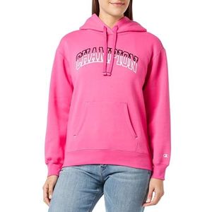 Champion Legacy Color Punch W-Light Powerblend fleece sweatshirt met capuchon voor dames, Fuchsia, XL