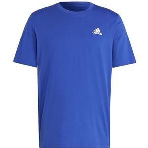 adidas Heren Essentials Single Jersey Geborduurd Klein Logo T-shirt met korte mouwen, L Kort
