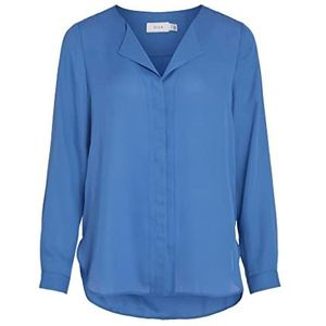 VILA dames Bloes Vilucy L/S Shirt - Noos, Federal Blue, XL