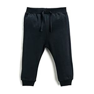 Koton Babyjongens basic jogger trekkoord elastische tailleband sweatpants, marineblauw (720), 18-24 Maanden