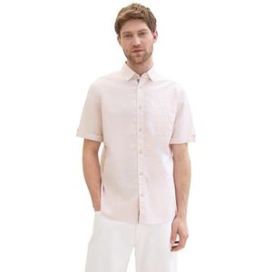 TOM TAILOR heren overhemd, 36363 - Coral Rose onregelmatige structuur, XXL