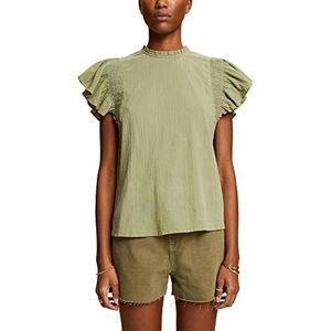 edc by ESPRIT Kleding Dames Blouse, 345/light kaki, M