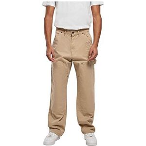 Urban Classics - Double Knee Carpenter Broek - Beige - Heren