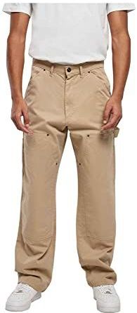Urban Classics - Double Knee Carpenter Broek - Beige - Heren